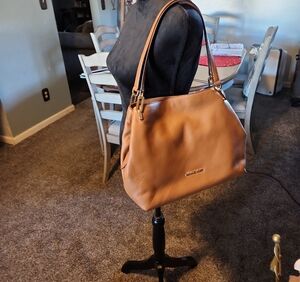 Michael Kors Brown Leather Shoulder Bag